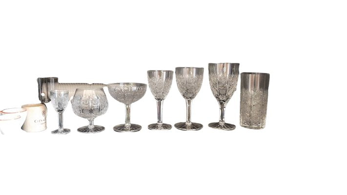 Glasses in Cut Crystals, Set of 64-TCS-1292205