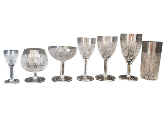 Glasses in Cut Crystals, Set of 64-TCS-1292205