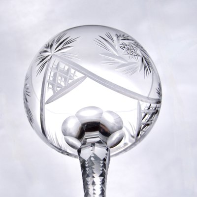 Glasses in Mouth-Blown Crystal from Val Saint Lambert, 1920s, Set of 5-SHG-2036251