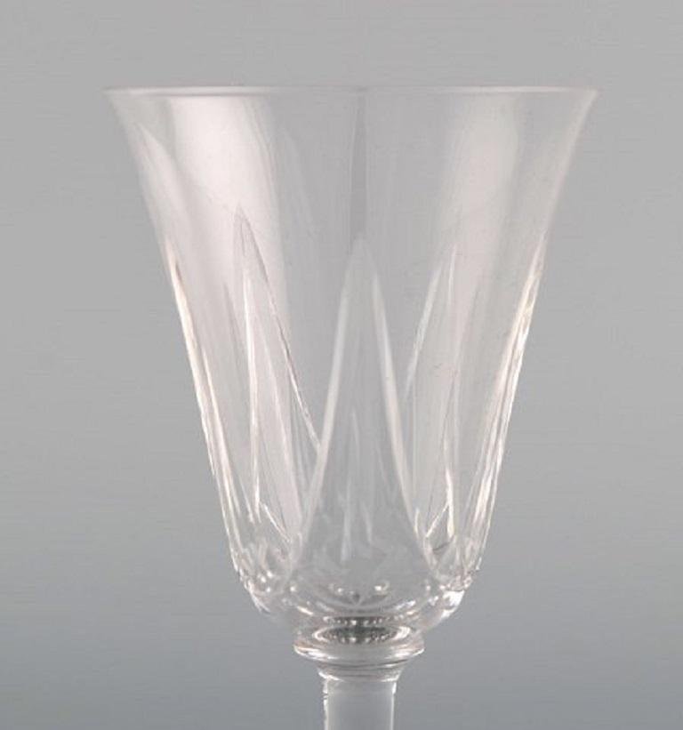 Glasses in Mouth Blown Crystal Glass from St. Louis, Belgium, 1930s, Set of 13