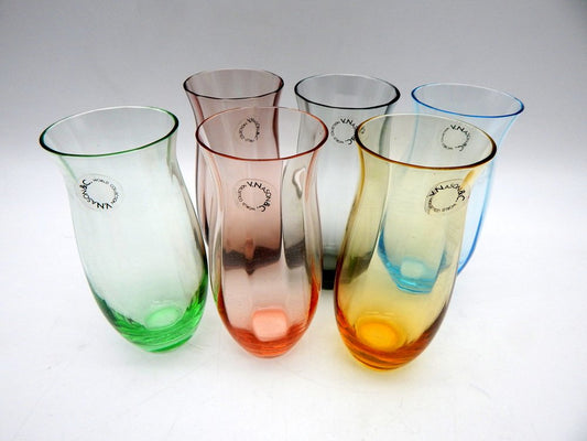 Glassware by V. Nason & C. Masters by Masters, 2000, Set of 6