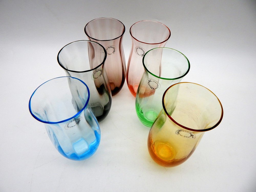 Glassware by V. Nason & C. Masters by Masters, 2000, Set of 6