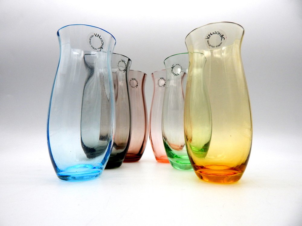 Glassware by V. Nason & C. Masters by Masters, 2000, Set of 6