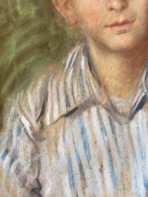 Glauco Cambon, Portrait of a Young Boy, 1900s, Pastel on Paper-CJU-2032160