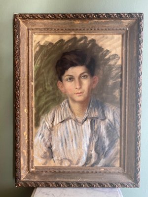 Glauco Cambon, Portrait of a Young Boy, 1900s, Pastel on Paper-CJU-2032160