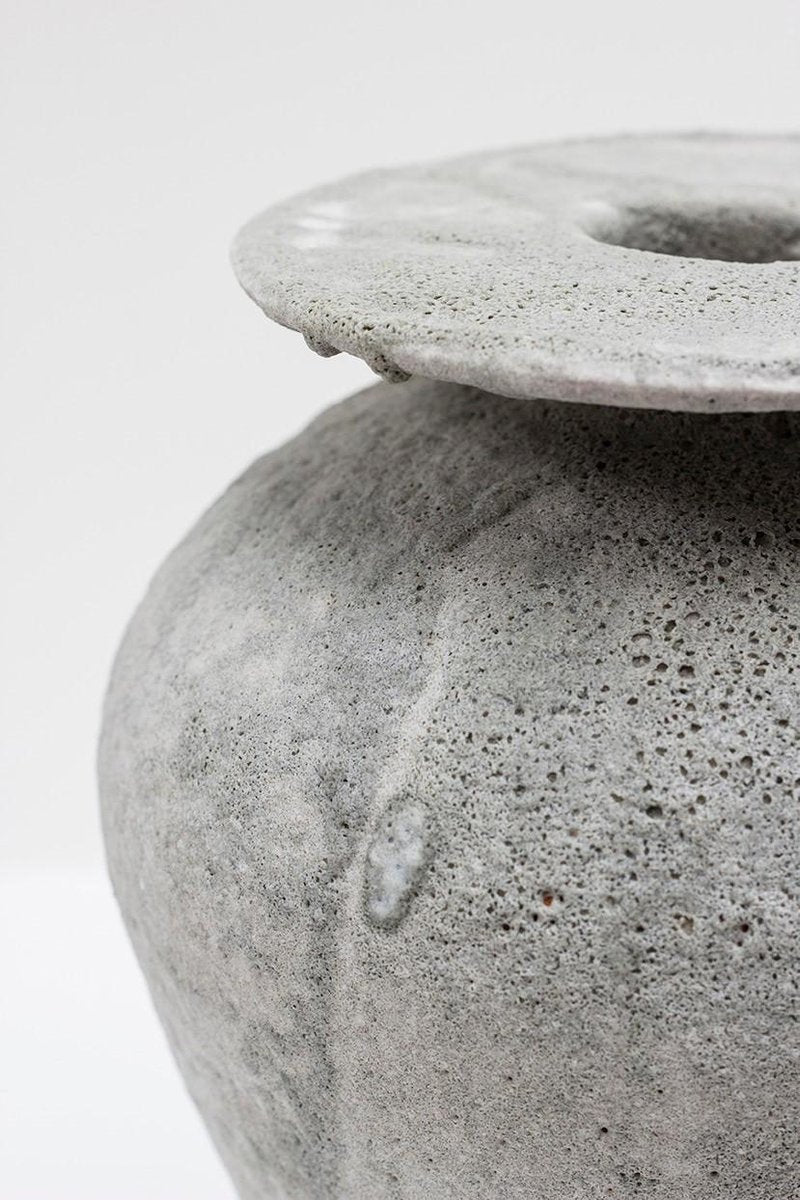 Glaze Isolated N.7 Stoneware Vase by Raquel Vidal and Pedro Paz