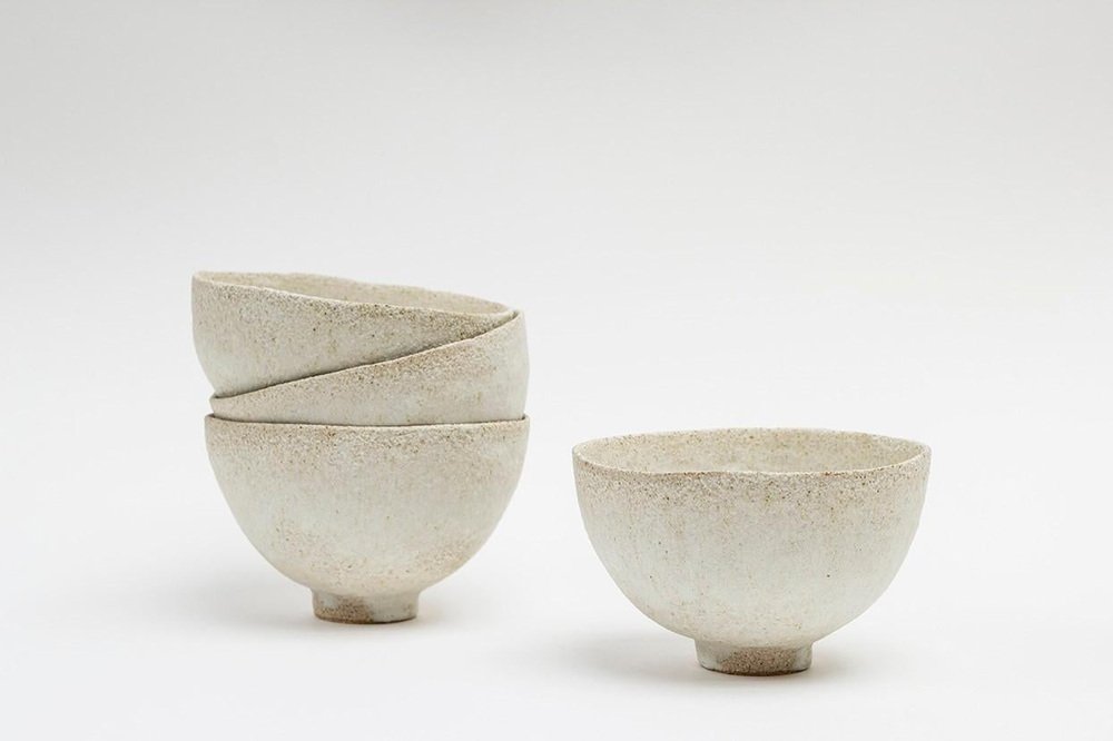 Glaze Viale Stoneware Vessels, Raquel Vidal and Pedro Paz, Set of 4