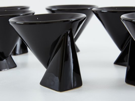 Glazed Ceramic Coffee Service by Pierre Casenove for Studio Salins, 1980s, Set of 7-YJA-1790745