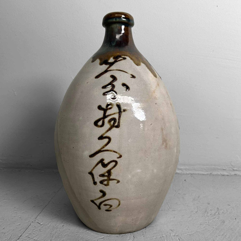 Glazed Ceramic Sake Bottles, Japan, 1890s, Set of 2