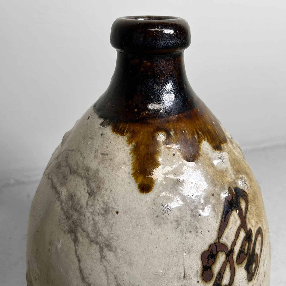 Glazed Ceramic Sake Bottles, Japan, 1890s, Set of 2-DWL-1703870