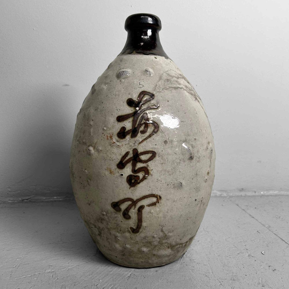 Glazed Ceramic Sake Bottles, Japan, 1890s, Set of 2