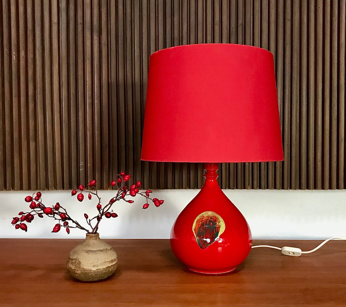 Glazed Ceramic Table Lamp by Bjørn Wiinblad for Rosenthal Studio-Line, 1960s