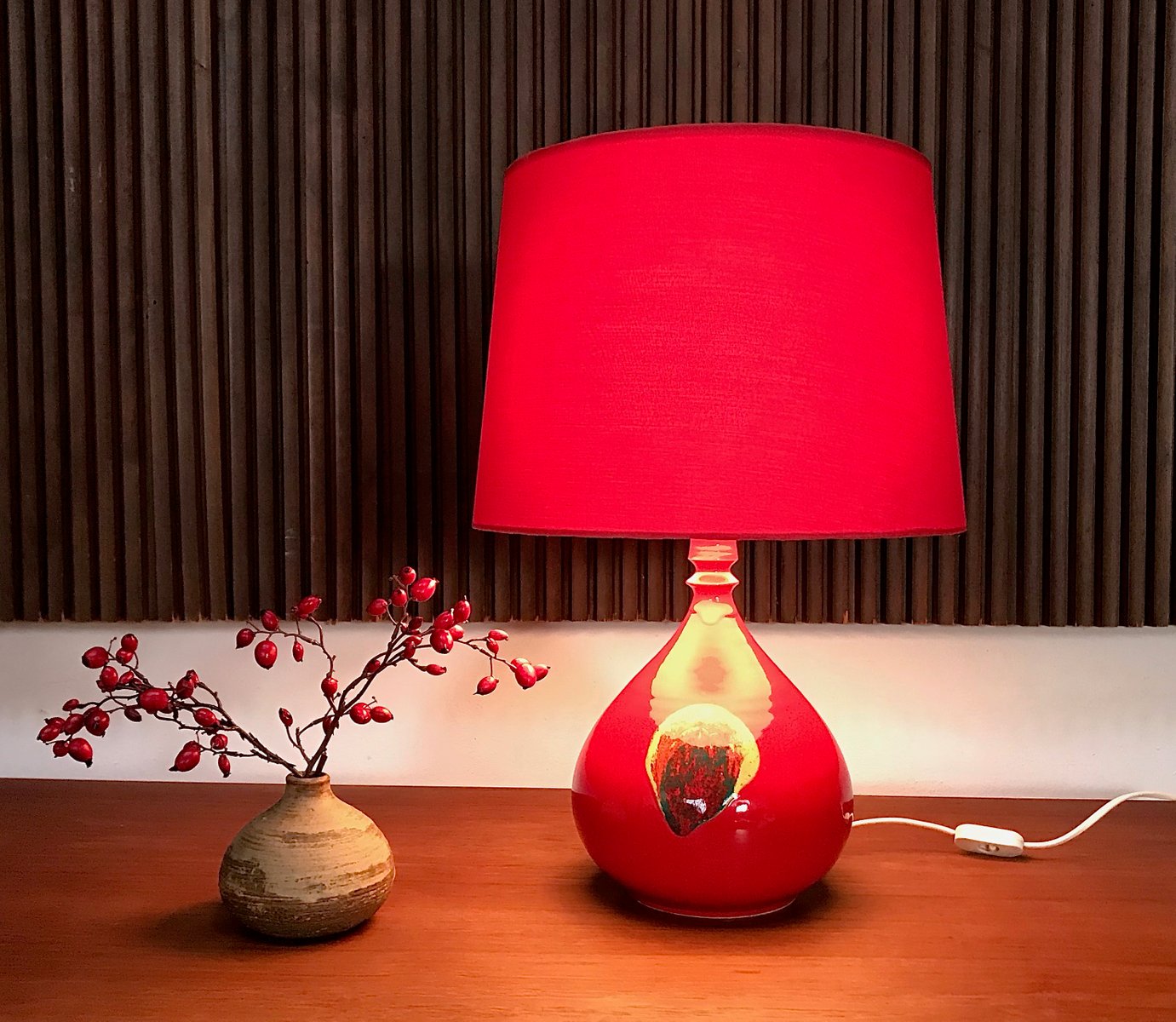 Glazed Ceramic Table Lamp by Bjørn Wiinblad for Rosenthal Studio-Line, 1960s