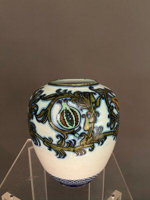 Glazed Ceramic Vase by Pietro Melandri & Paolo Zoli for La Faiance, 1900s-MAX-848051