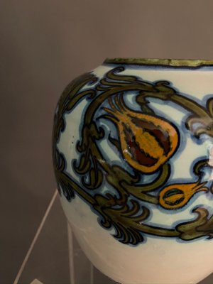 Glazed Ceramic Vase by Pietro Melandri & Paolo Zoli for La Faiance, 1900s-MAX-848051