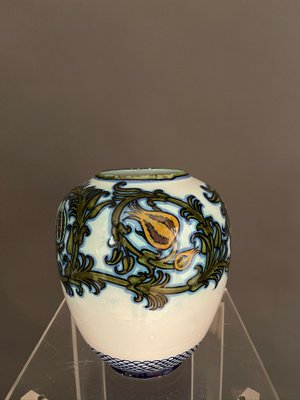 Glazed Ceramic Vase by Pietro Melandri & Paolo Zoli for La Faiance, 1900s-MAX-848051