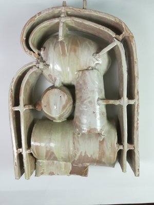 Glazed Ceramic Wall Sculpture by Jozsef Pattantyus, 1970s-KDB-1259752