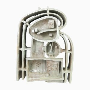 Glazed Ceramic Wall Sculpture by Jozsef Pattantyus, 1970s-KDB-1259752