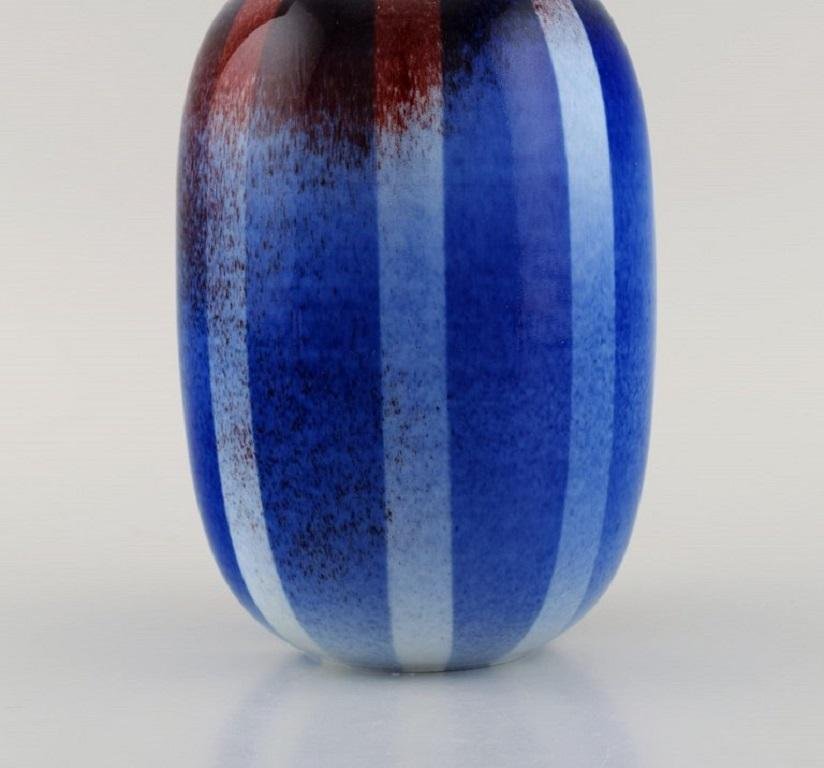 Glazed Stoneware Lidded Jar by Suzanne Öhlén for Rörstrand, 1980s