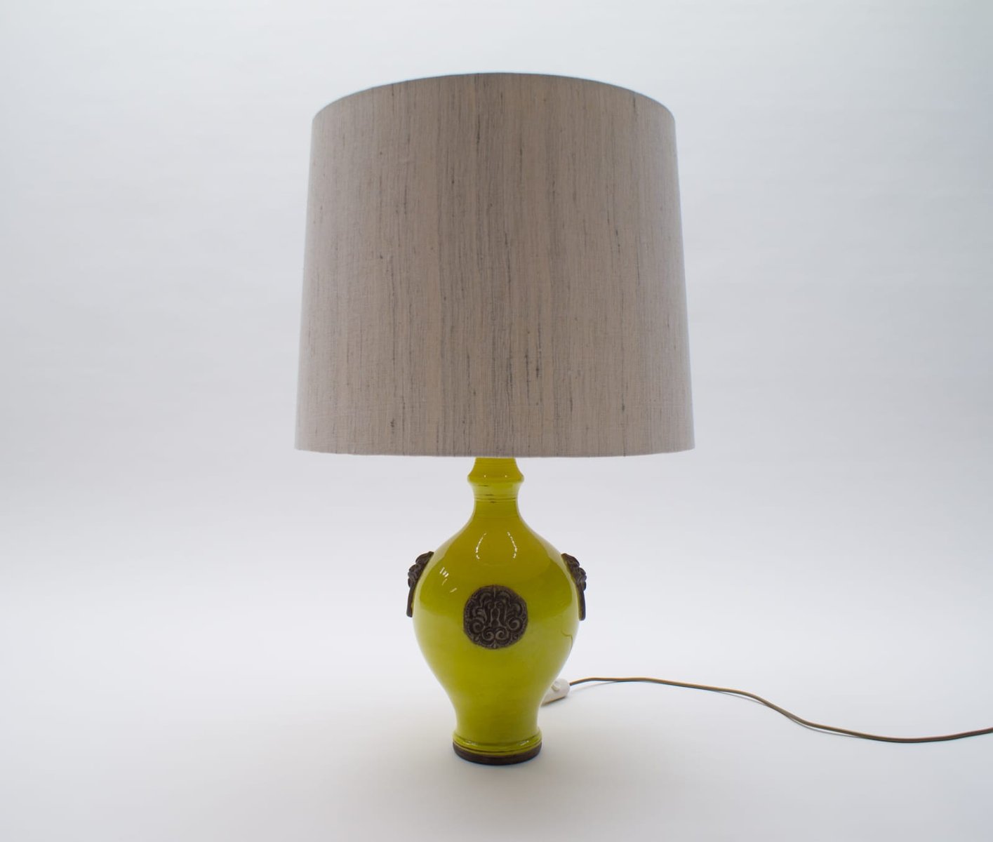 Glazed Table Lamp by Ugo Zaccagnini, 1960s