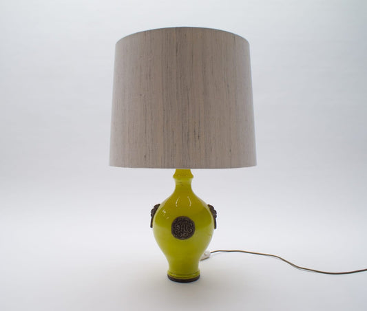 Glazed Table Lamp by Ugo Zaccagnini, 1960s