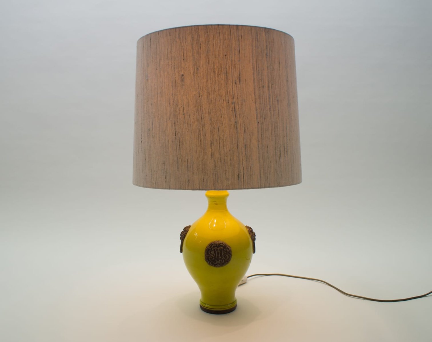 Glazed Table Lamp by Ugo Zaccagnini, 1960s