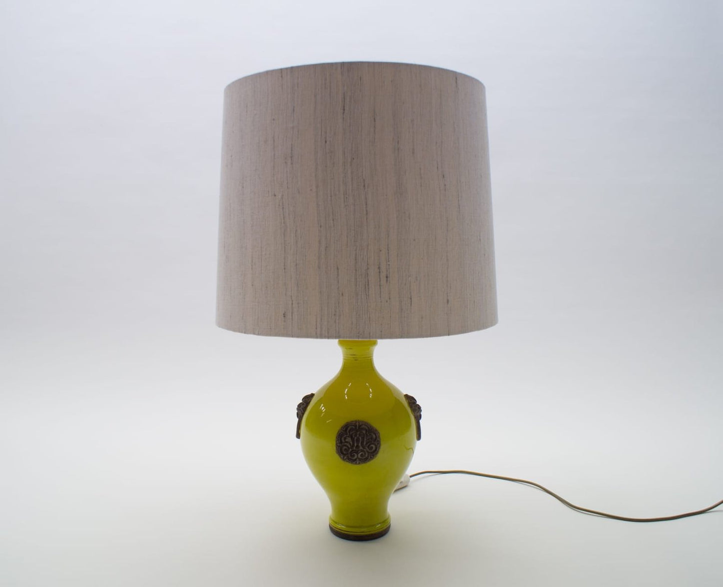 Glazed Table Lamp by Ugo Zaccagnini, 1960s