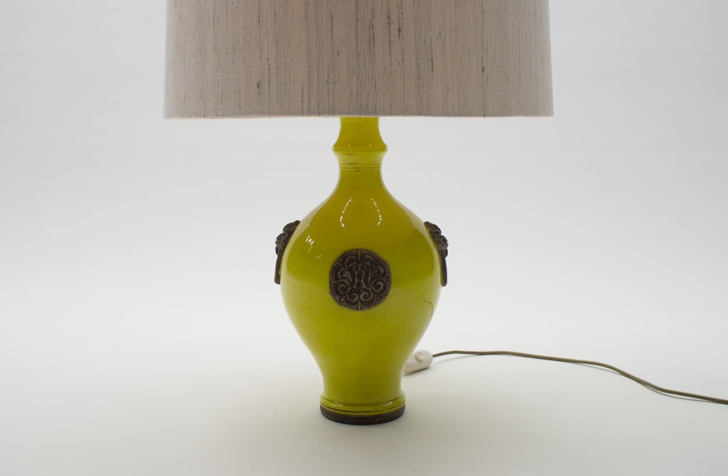 Glazed Table Lamp by Ugo Zaccagnini, 1960s