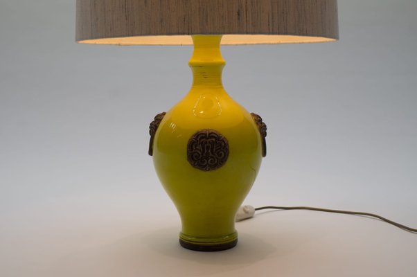 Glazed Table Lamp by Ugo Zaccagnini, 1960s-KQB-560640