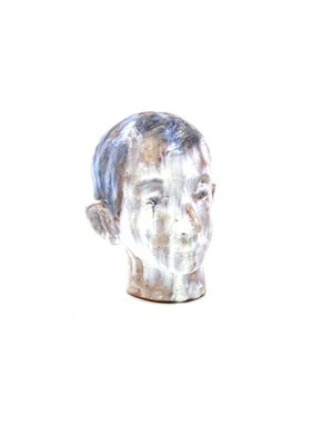 Glazed Terracotta Boy Head, France, 1958-TXN-1013106