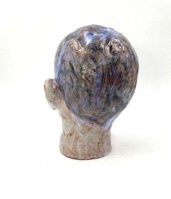 Glazed Terracotta Boy Head, France, 1958-TXN-1013106