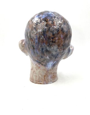 Glazed Terracotta Boy Head, France, 1958-TXN-1013106