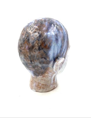 Glazed Terracotta Boy Head, France, 1958-TXN-1013106