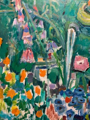 Gleb Savinov, Little Girl in the Garden Flowers, 1990s-QUE-943976