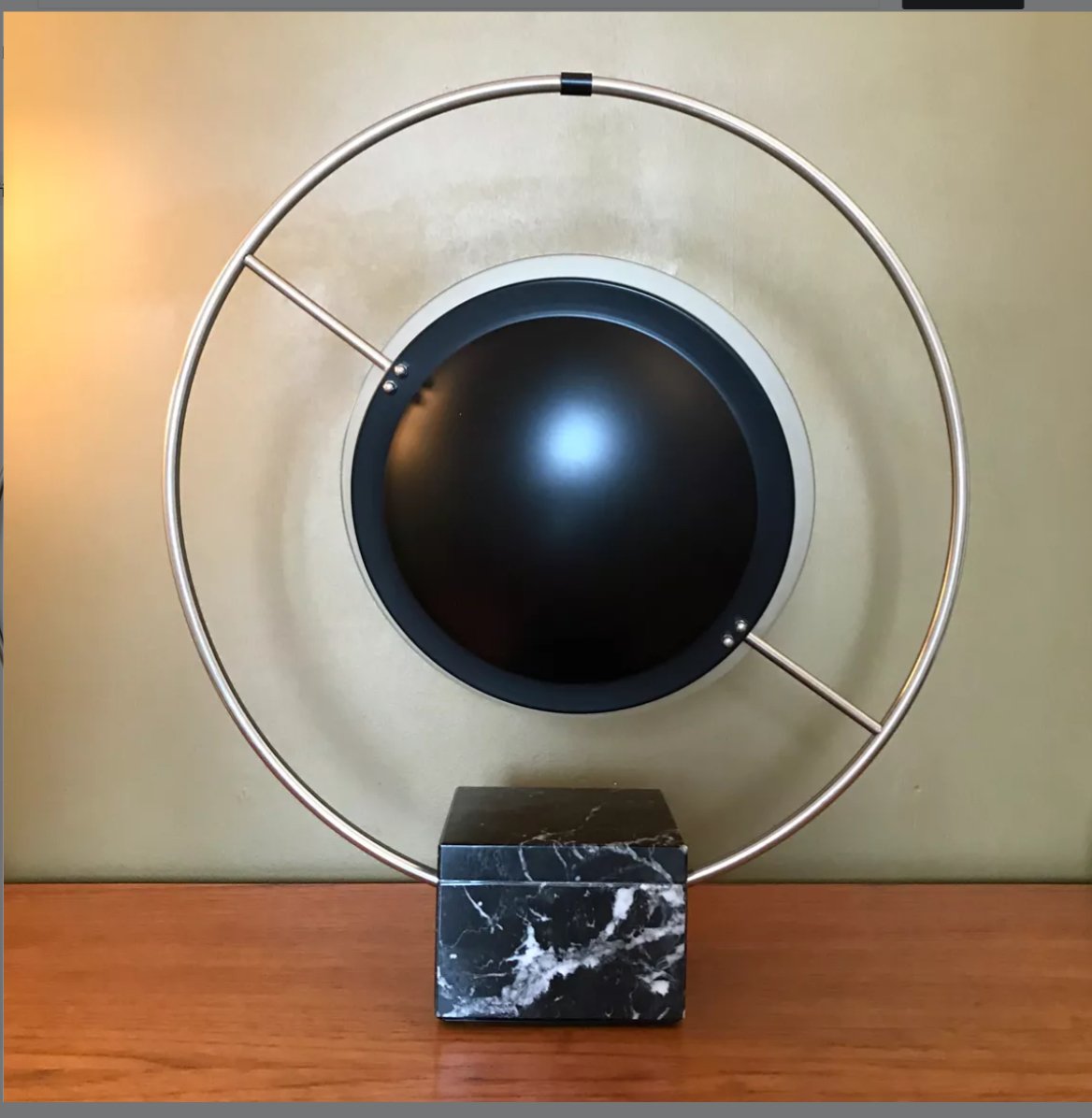 Globe Table Lamp by Lucien Gau for Studio Naço, 1980s