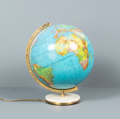 Globe With Marble Base & Lighting from Oestergaard, Germany-VLO-1225500