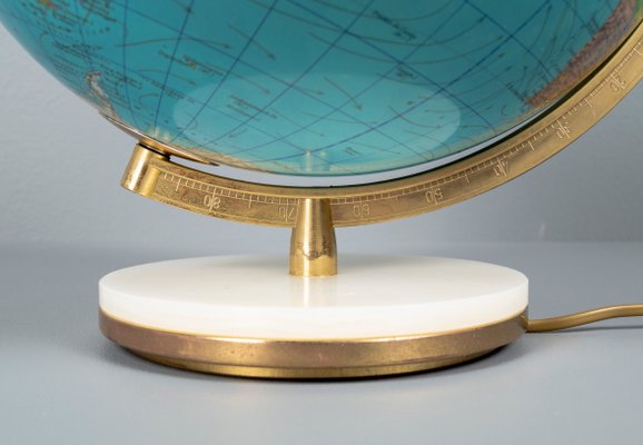 Globe With Marble Base & Lighting from Oestergaard, Germany-VLO-1225500