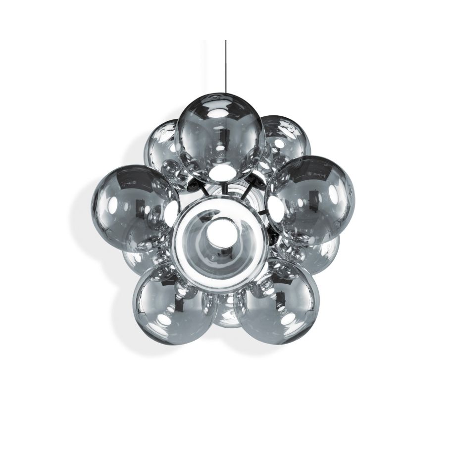 Globe Burst - Led Polycarbonate Chandelier by Tom Dixon #Chrome