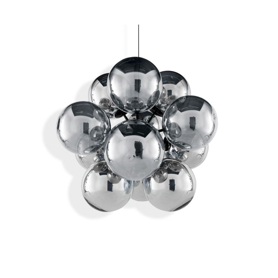 Globe Burst - Led Polycarbonate Chandelier by Tom Dixon #Chrome