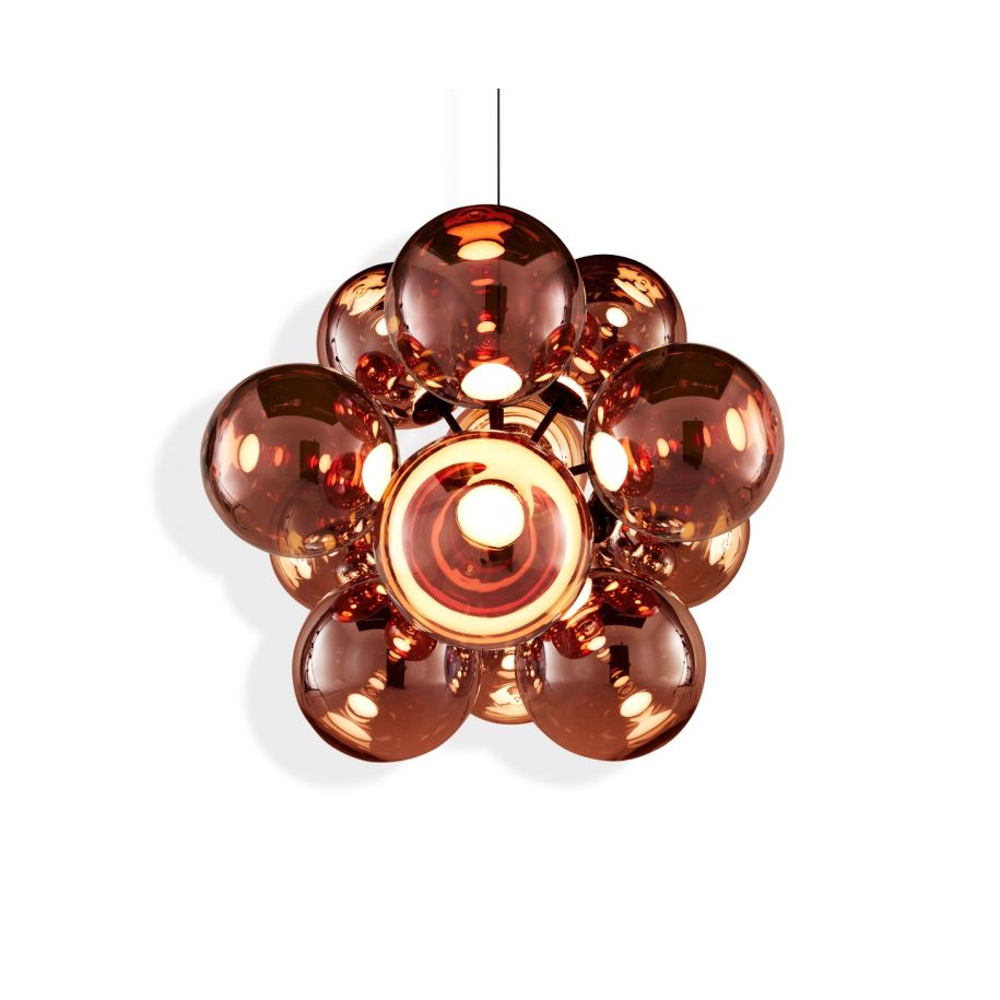 Globe Burst - Led Polycarbonate Chandelier by Tom Dixon #Copper