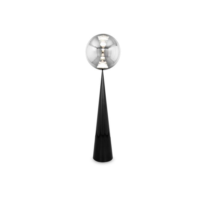 Globe Cone Fat - Metal And Polycarbonate Led Floor Lamp by Tom Dixon #Silver