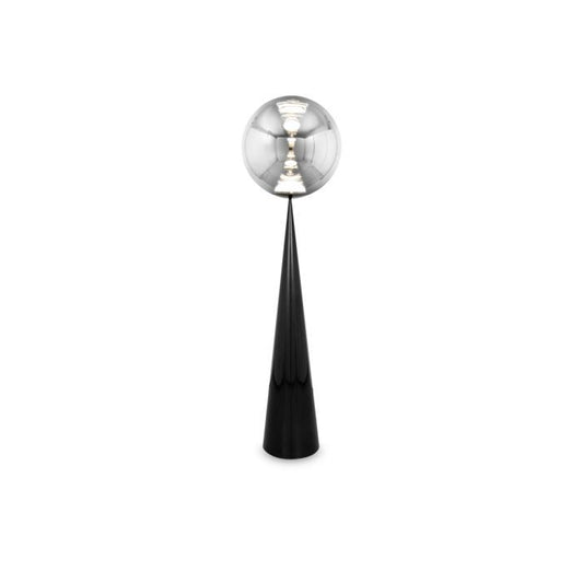 Globe Cone Fat - Metal And Polycarbonate Led Floor Lamp by Tom Dixon #Silver