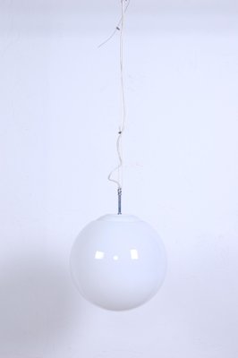 Glossy White Glass Pendant, 1980s-XSG-1328750