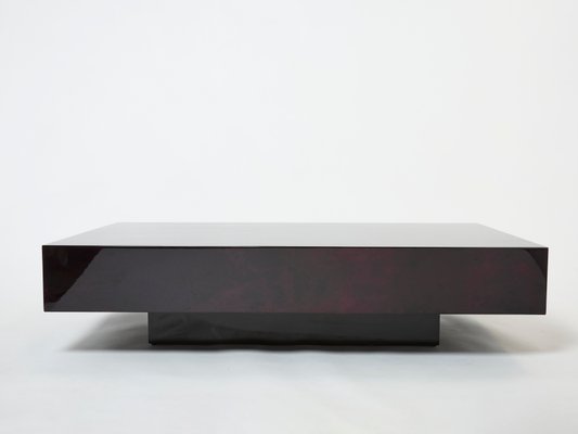 Goatskin Parchment Coffee Table by Aldo Tura, 1960s-YJA-1344275