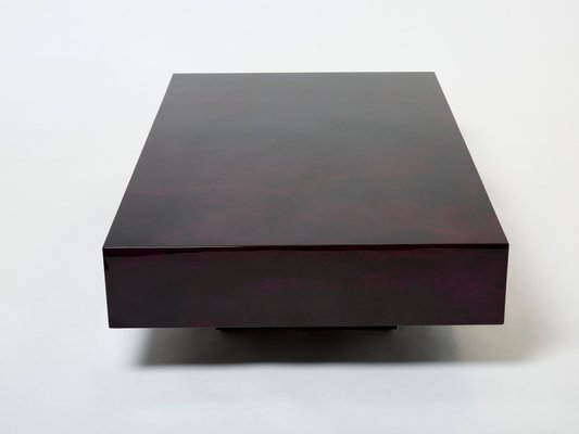 Goatskin Parchment Coffee Table by Aldo Tura, 1960s-YJA-1344275