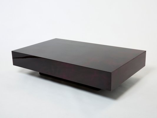 Goatskin Parchment Coffee Table by Aldo Tura, 1960s-YJA-1344275