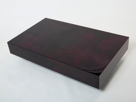 Goatskin Parchment Coffee Table by Aldo Tura, 1960s-YJA-1344275