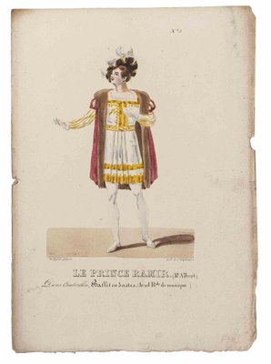 Godefroy Engelmann, Grands Théâtres de Paris, Le Prince Ramir, Original Lithograph, 19th Century-ZCI-983998