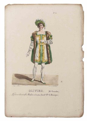 Godefroy Engelmann, Grands Théâtres de Paris, Oliveris, Original Lithograph, 19th Century-ZCI-984000