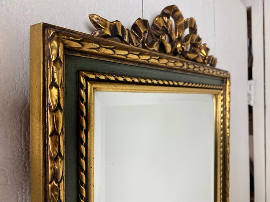 Gold and Green Mirror from Deknudt, 1970s-WZZ-828551